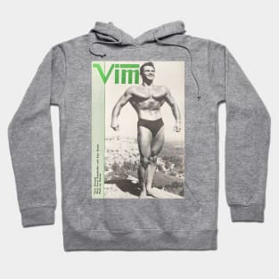 VIM Physique Magazine - Vintage Physique Muscle Male Model Magazine Cover Hoodie